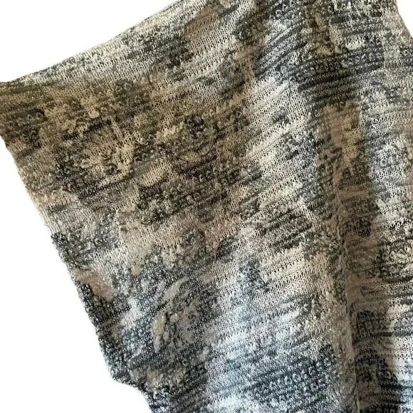 Aeropostale Poncho Boho Fringe Cropped Tassels Gray Women Top Cover-up SZ M/L - Picture 4 of 13